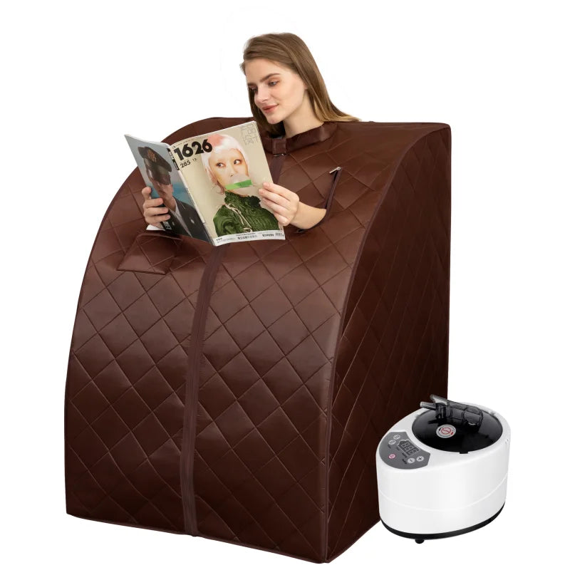 Portable Full Body Sauna Set with 3L Steamer & Remote Control