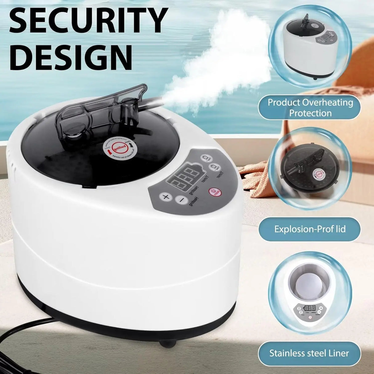 Portable Full Body Sauna Set with 3L Steamer & Remote Control