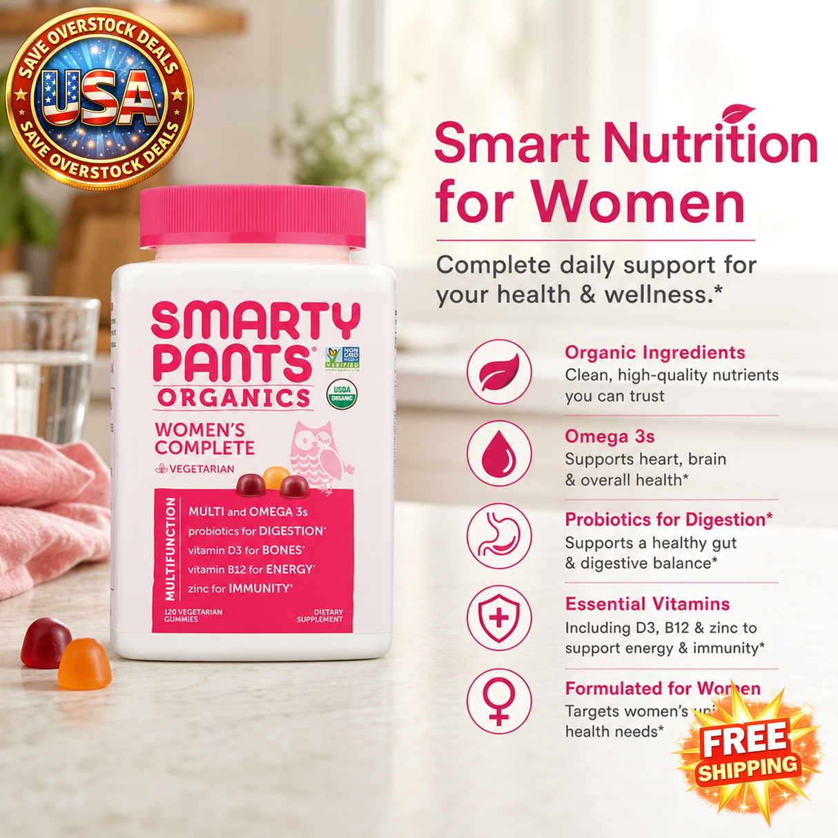 Smartypants Gummy Vitamin Women Complete 120 Count