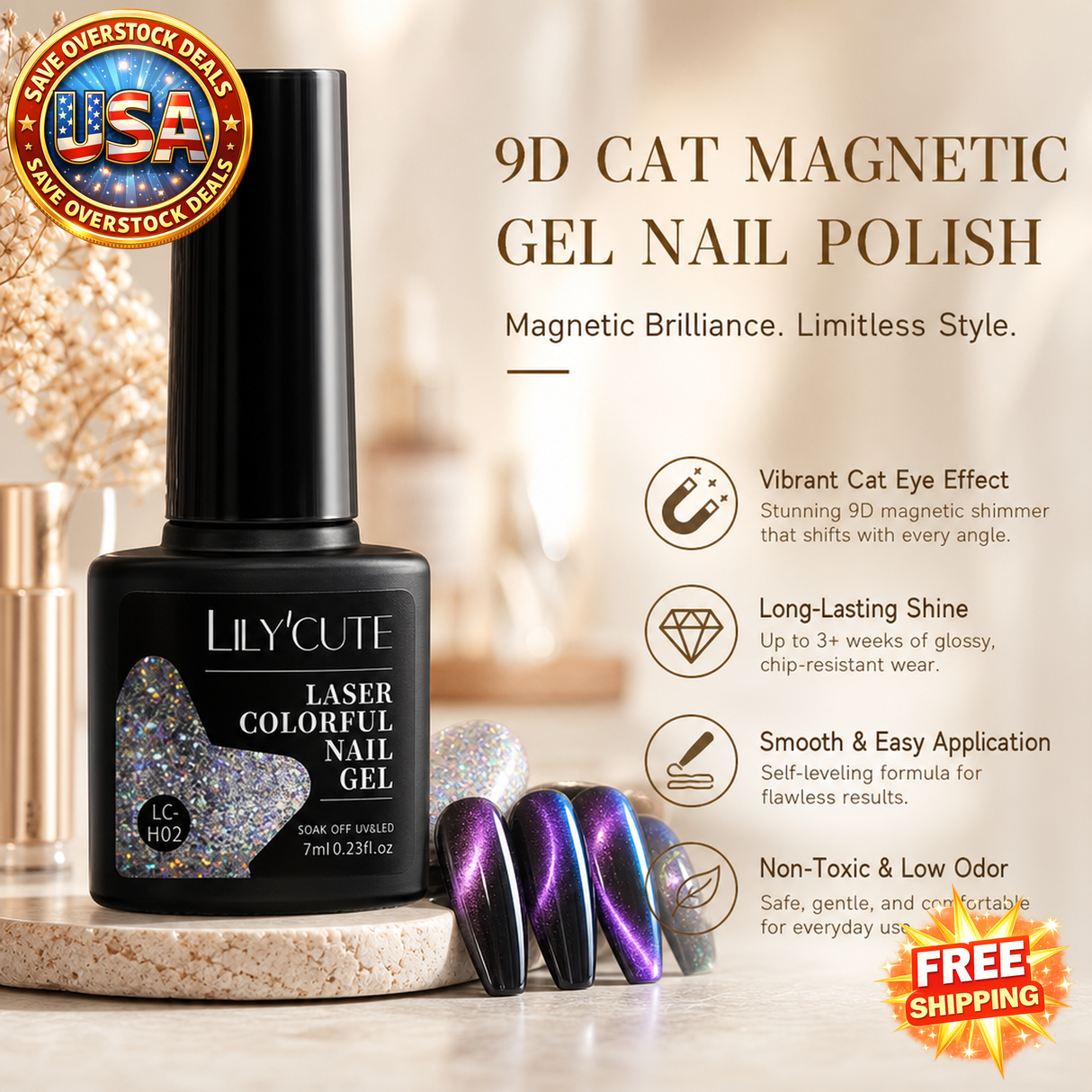 Cat Magnetic Gel Nail Polish 7ml - UV LED Manicure Varnish