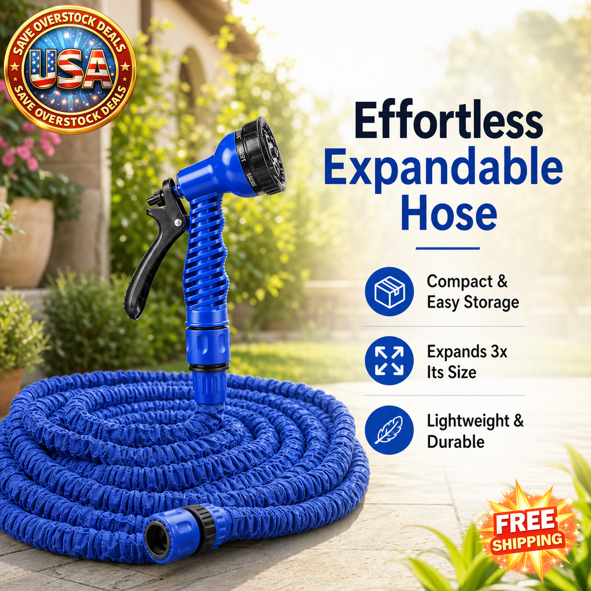 Magic Expanding Hose for Easy Storage | Gardening Tools