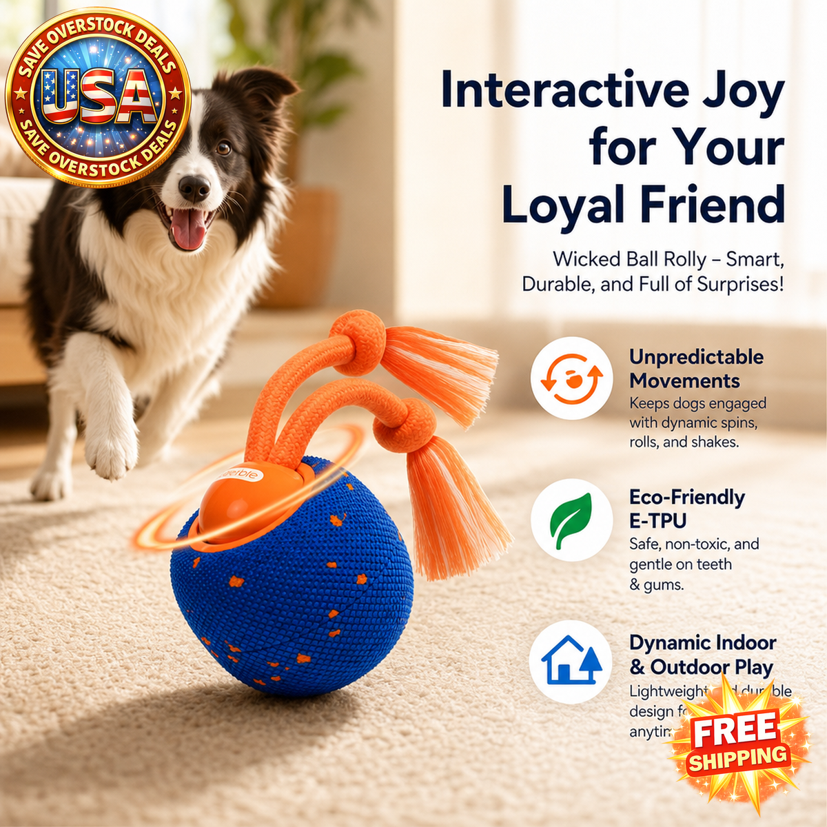 Cheerble Interactive Dog Toy for Medium to Large Dogs