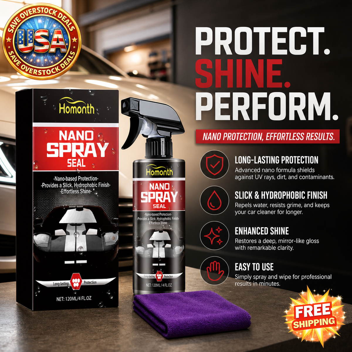HOMONTH Automotive Coating Spray Kit for Vehicle Care