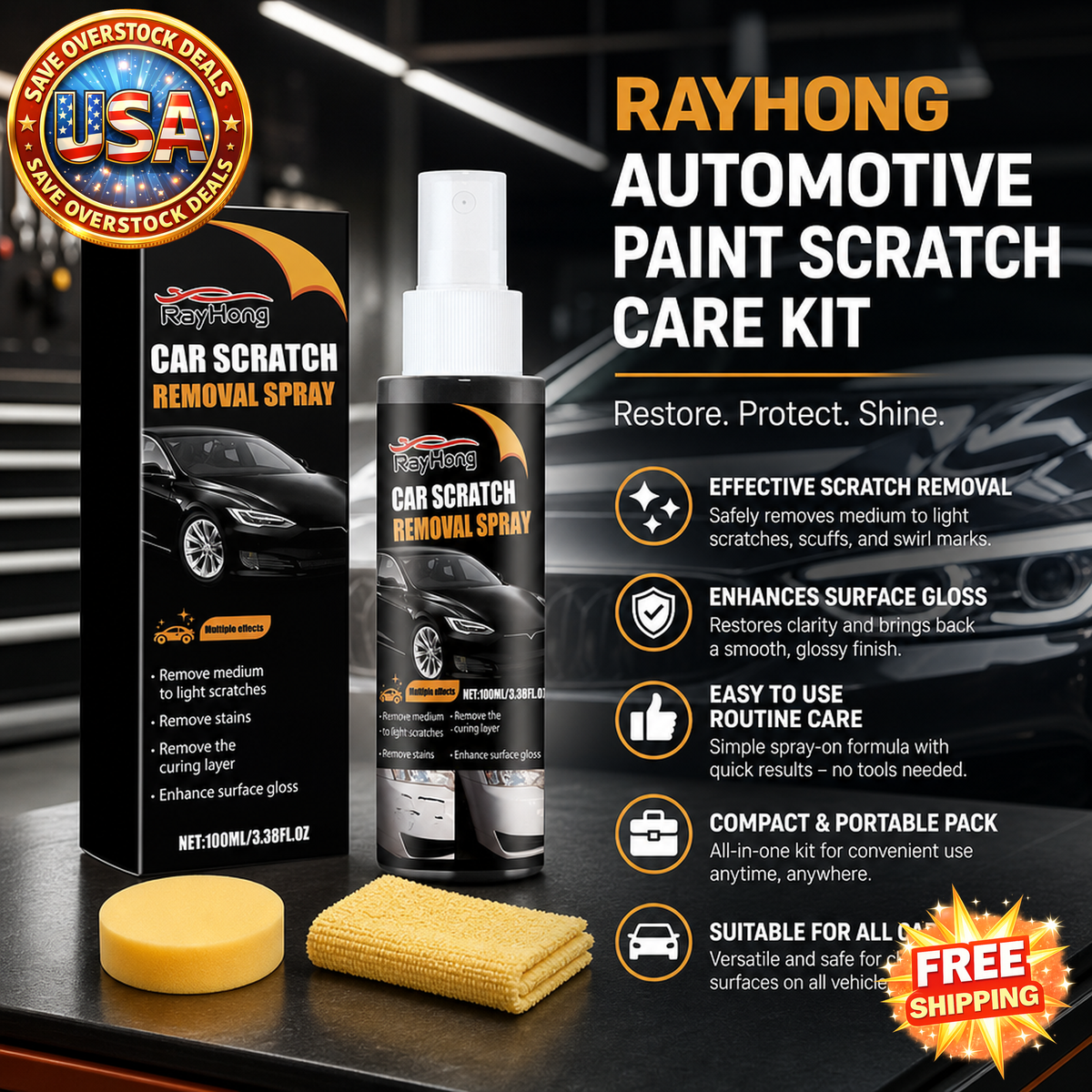 RAYHONG Automotive Paint Scratch Care Kit - 1 Kit
