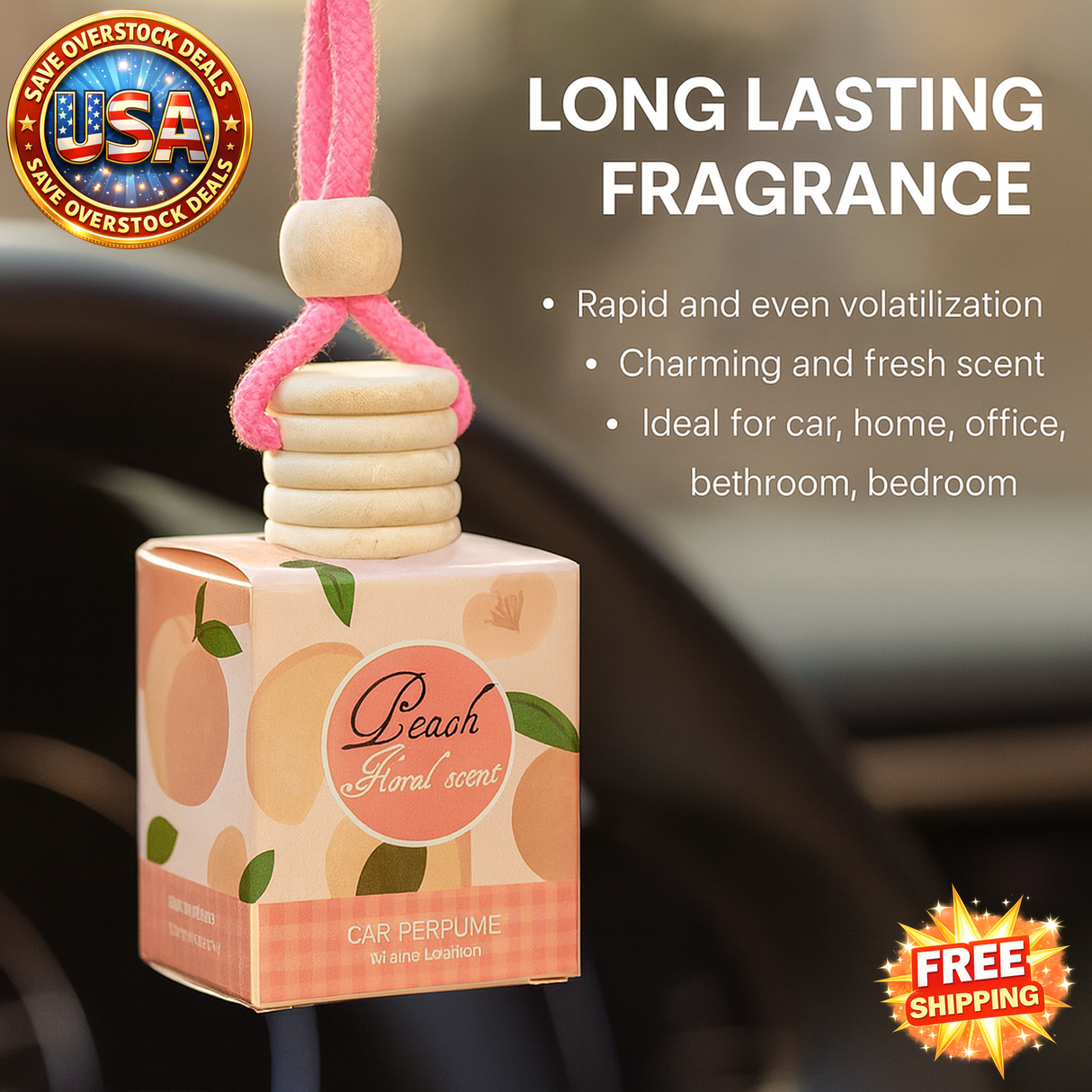 Car Air Freshener, Long Lasting Fragrance, Aromatherapy for Home & Car