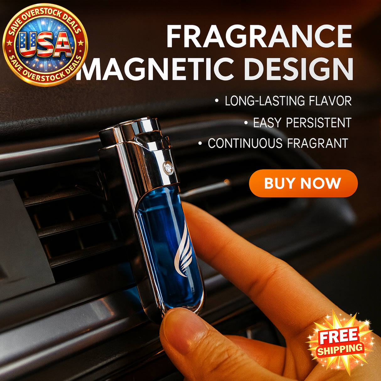 Car Air Freshener Magnetic Design Auto Accessories Interior Perfume