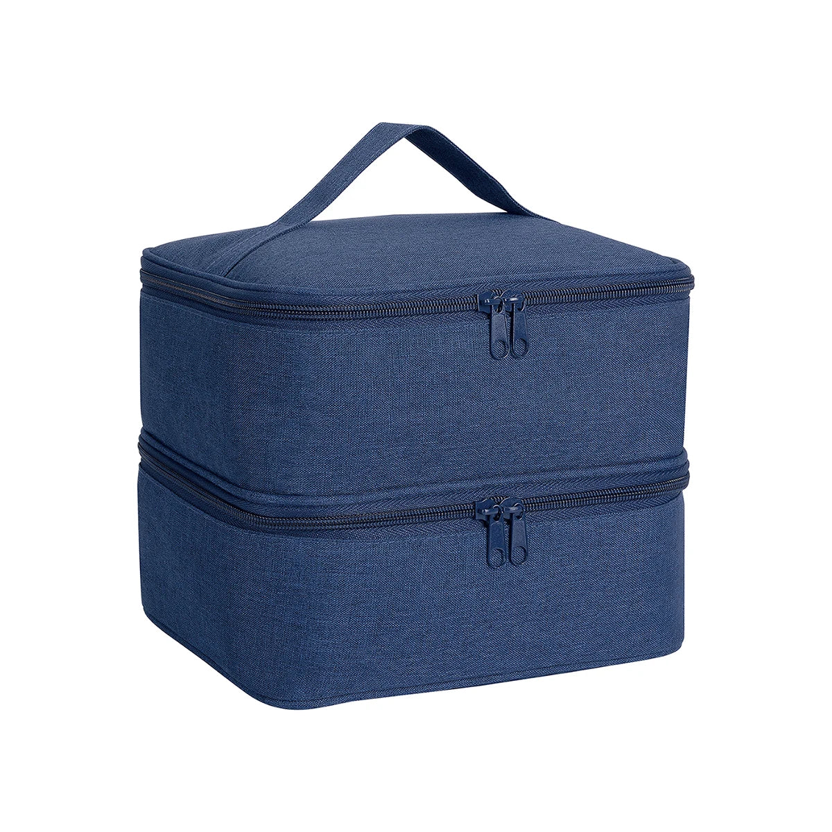 Nail Polish Organizer Tote Bag Double Layer Cosmetic Storage for Women