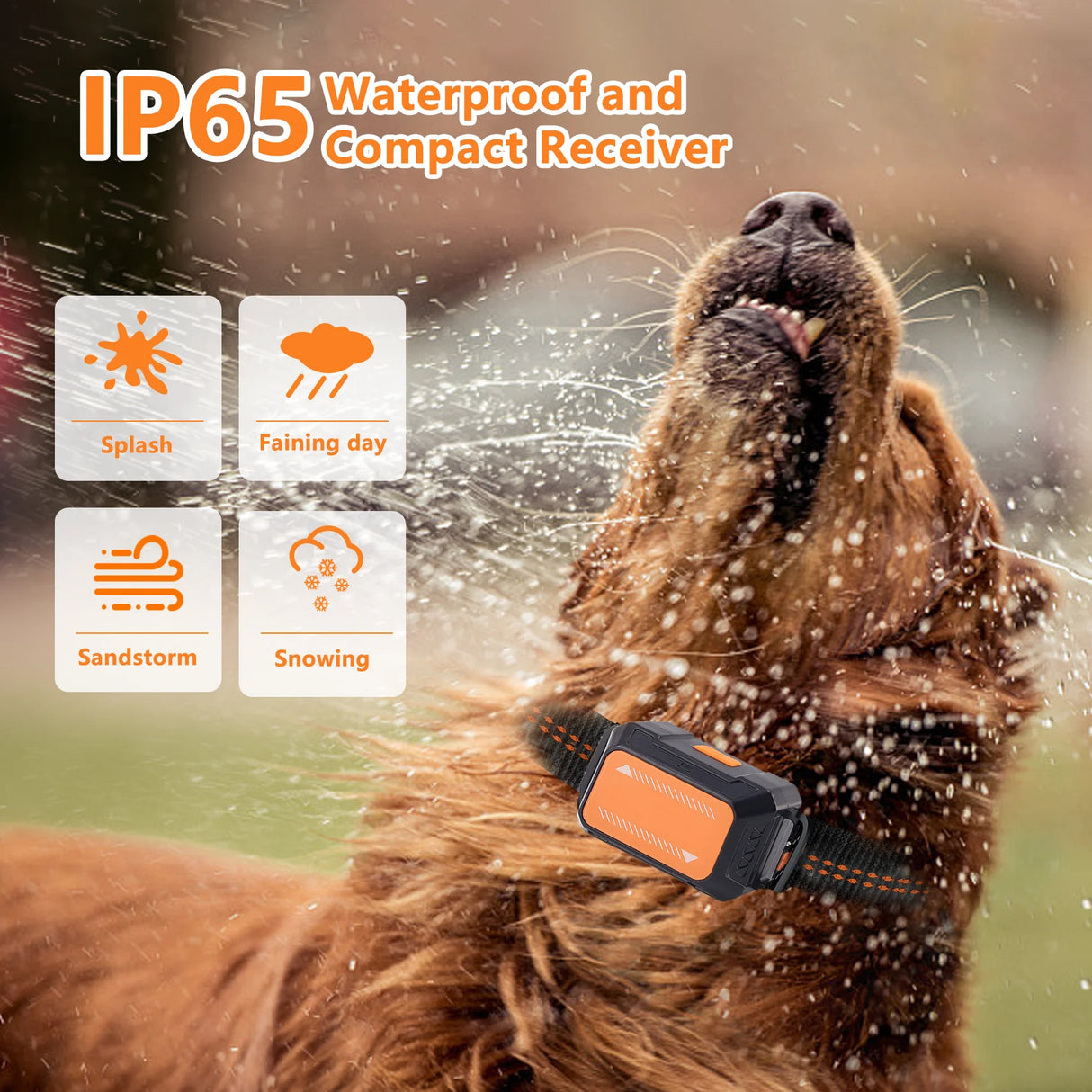 Electronic Training Collar 3600FT Range 4 Modes 99 Levels IP65 Waterproof