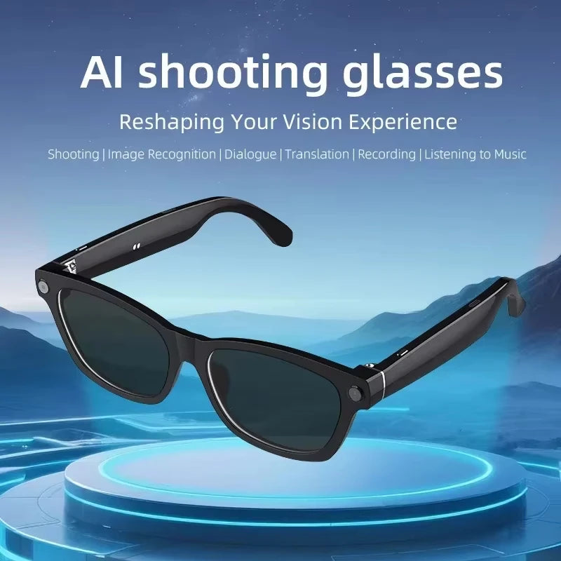 Smart AI Glasses with 800W Camera, Bluetooth, Waterproof, Voice Call