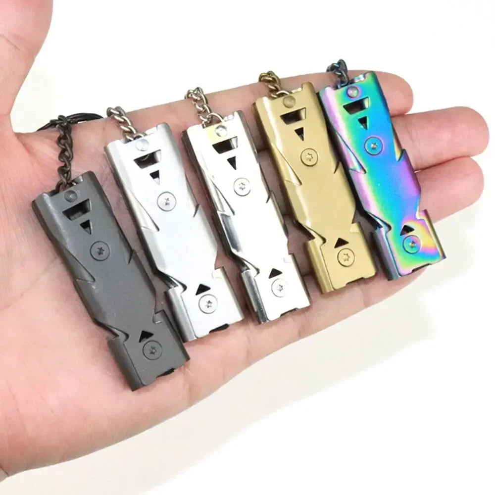 Survival Whistle High Decibel Emergency Keychain Pendant Outdoor Tool