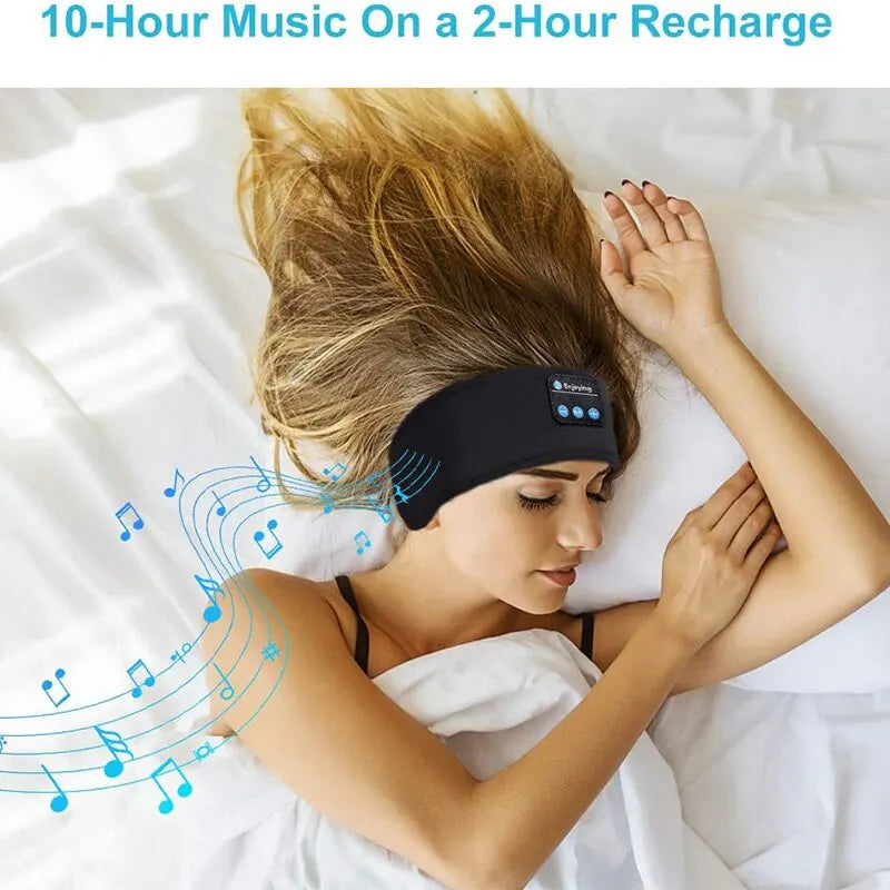 Bluetooth Sports Headband Earphones - Wireless Music Eye Mask Headset