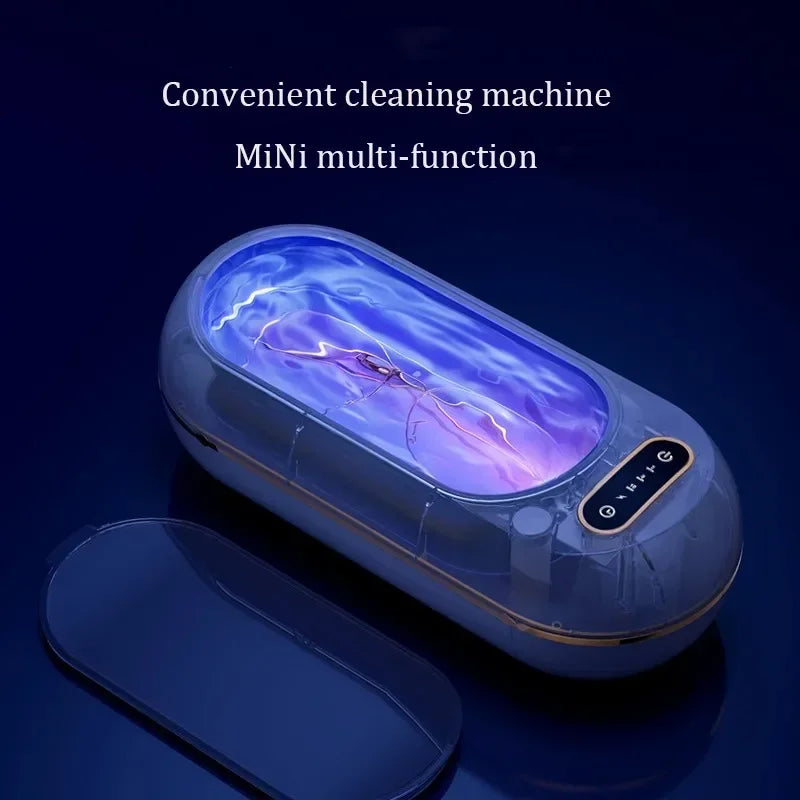 Ultrasonic Cleaner 45KHz for Glasses & Jewelry - Efficient Home Cleaning