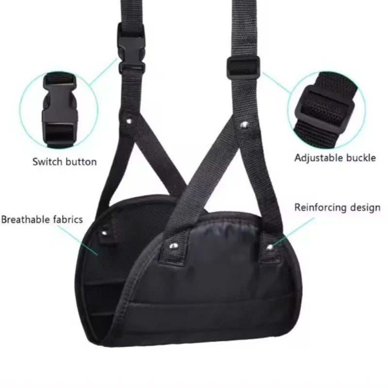 Portable Adjustable Leg Hammock for Airplane, Office, Car Travel Support