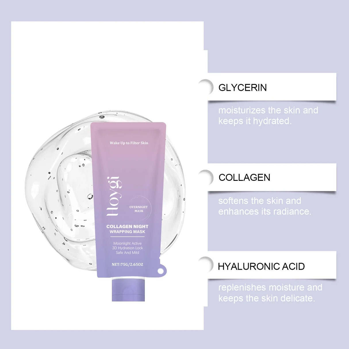 Korean Skincare Collagen Peel Off Facial Mask, 100g, Pore Cleansing