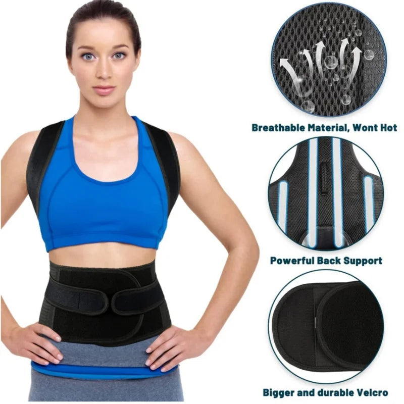 Posture Support Sitting Trainer | Adjustable Unisex Back Support Aid