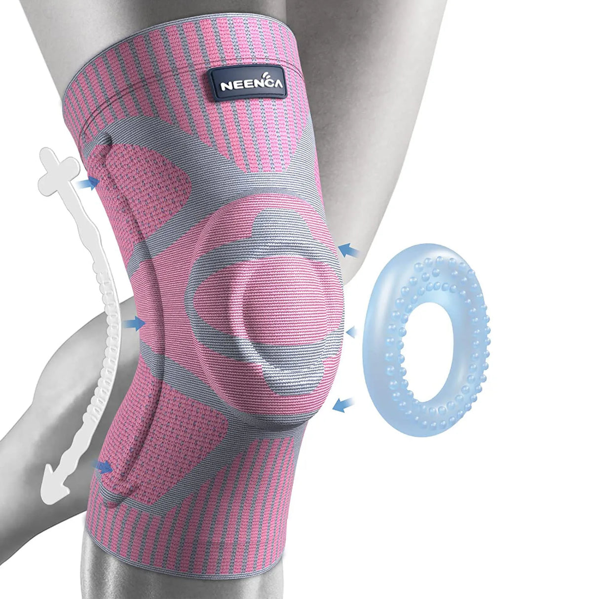 NEENCA Knee Support Brace with Side Stabilizers for Stability & Comfort