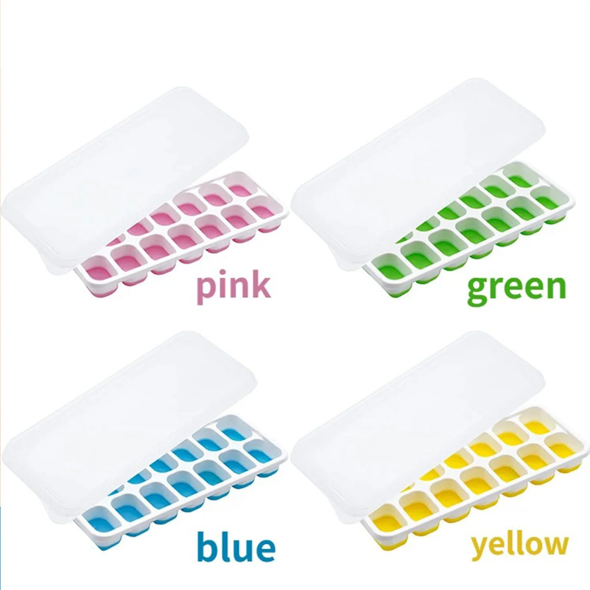 Silicone C Mold with Lid - 2/4pcs C 14 Cube Set