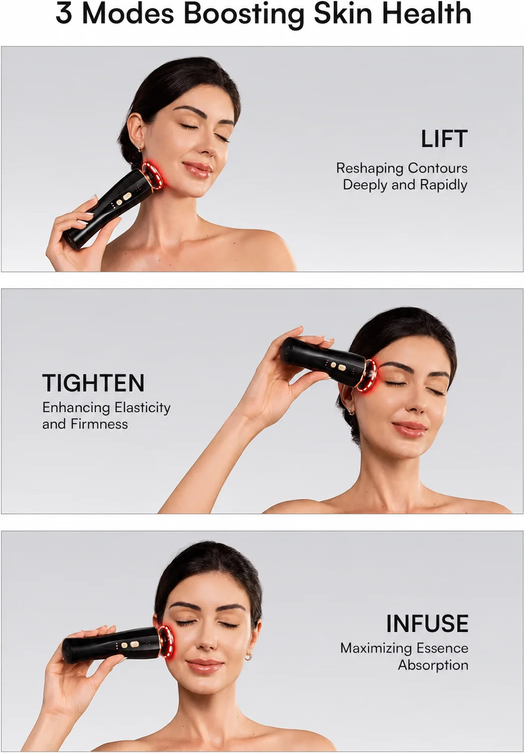 Red Light Facial and Neck Beauty Device for Skincare Routine