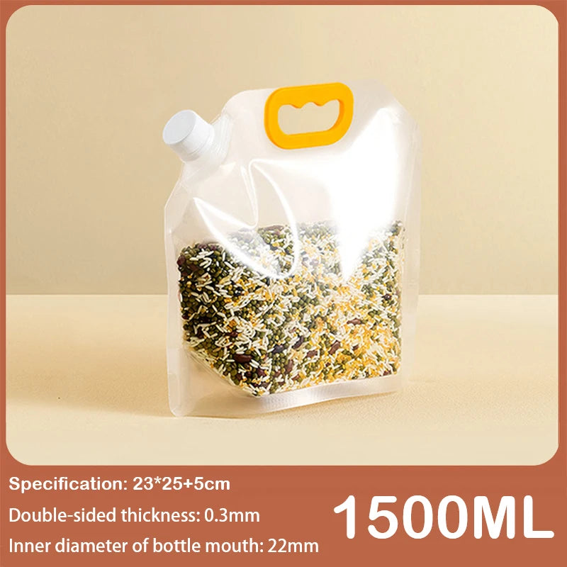 Grain Storage Bags 5PCS Portable Insect & Moisture Proof Recyclable