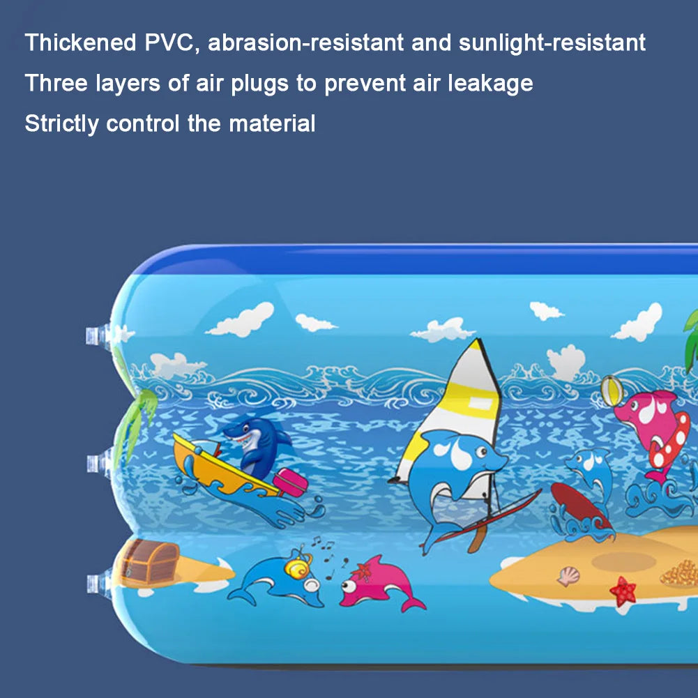 Large Inflatable Family Swimming Pool for Outdoor Fun and Relaxation