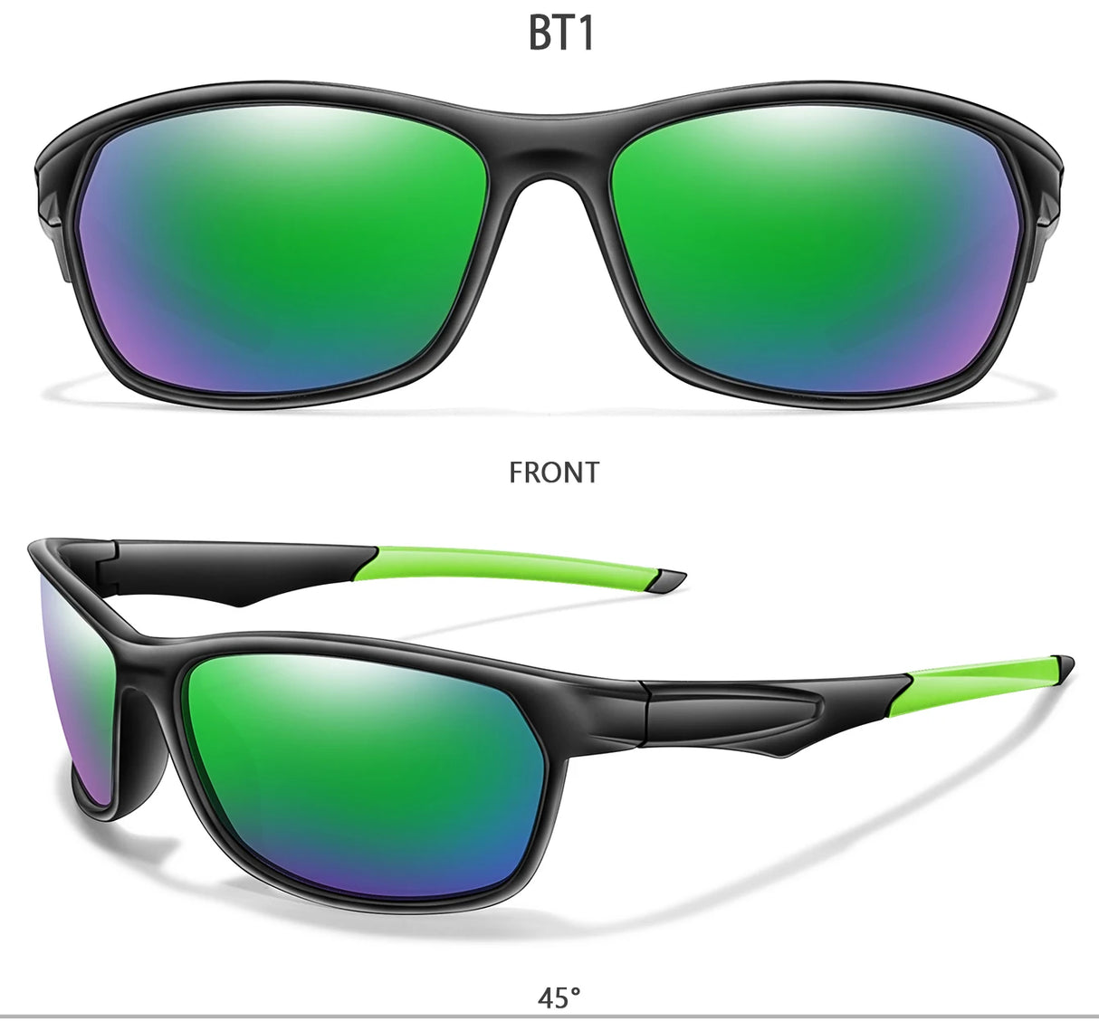 Polarized Sports Sunglasses for Cycling, Fishing, Running - Unisex Eyewear
