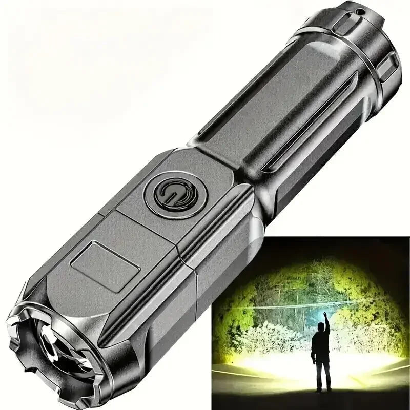 Powerful Rechargeable LED Flashlight 100,000 Lumen Waterproof Tactical Torch