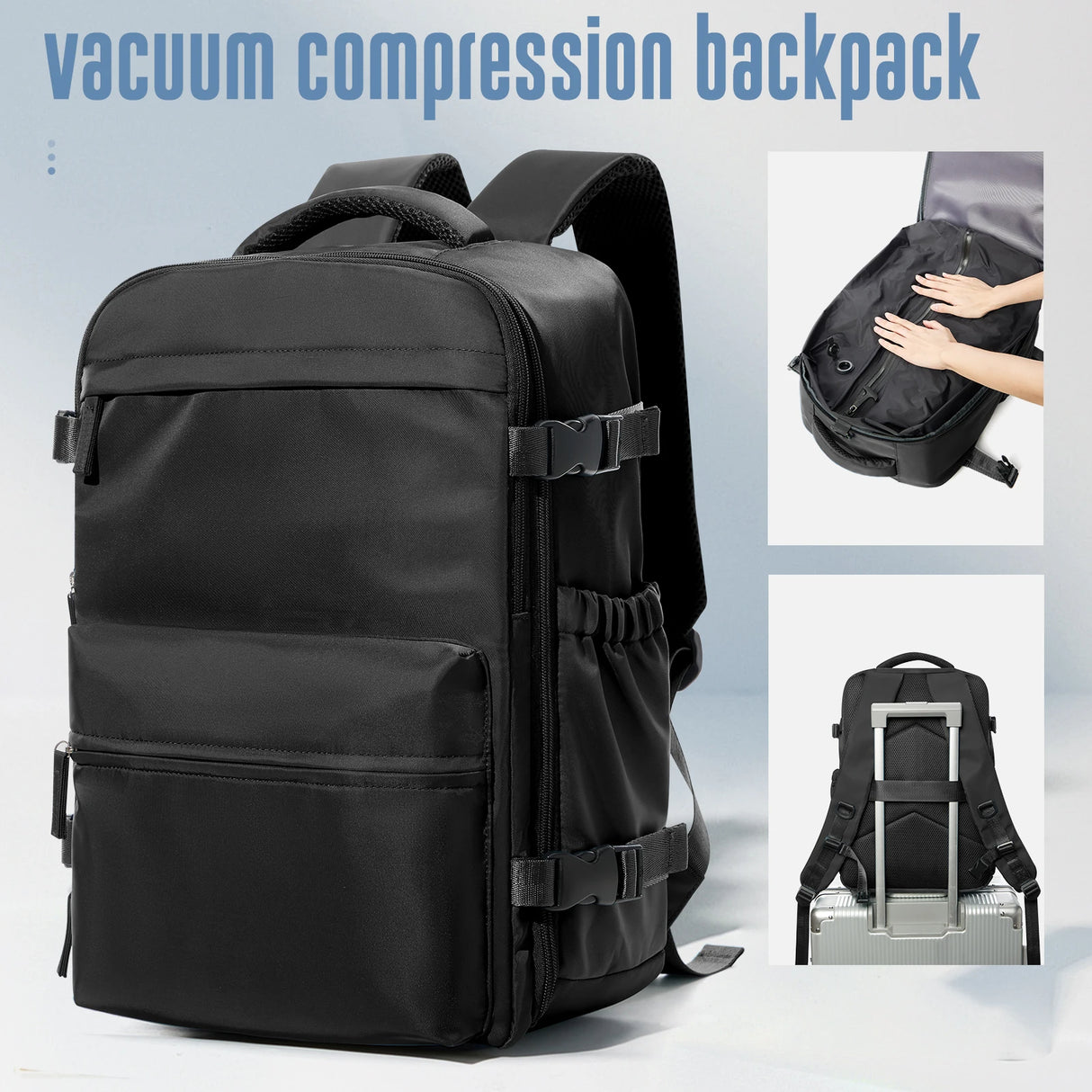 Large Capacity Vacuum Backpack for Travel, Business, and School Use