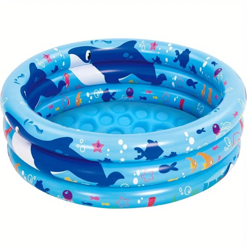 Joyfy Inflatable Kiddie Pool 34 Inches for Outdoor Fun