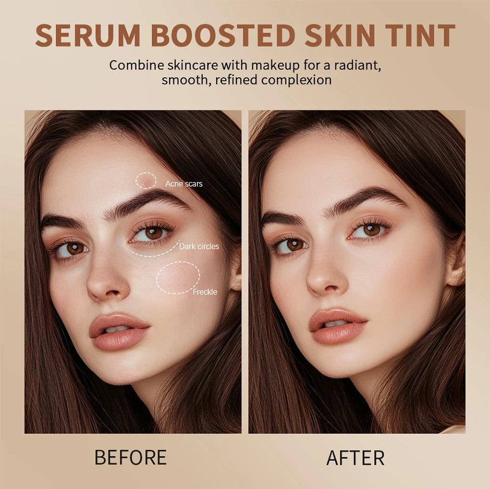 Skin Tint Balm Foundation Stick, Medium Coverage, Portable Makeup