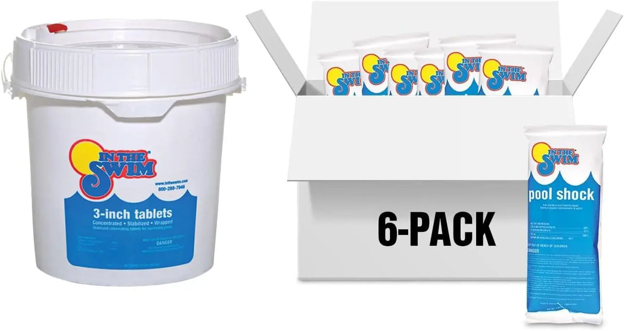 Cal-Hypo Granular Pool Shock Sanitizer for Clear Water, 6/12/24 Pack