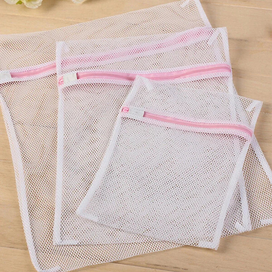 3 Pcs Set Zippered Mesh Laundry Bags for Underwear & Delicates Care