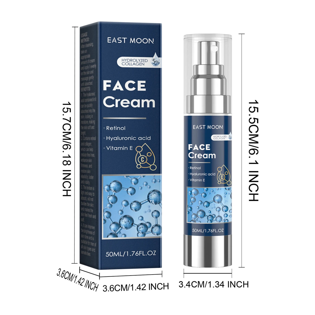 Retinol Face Cream for Men - Firming, Moisturizing, 50ml