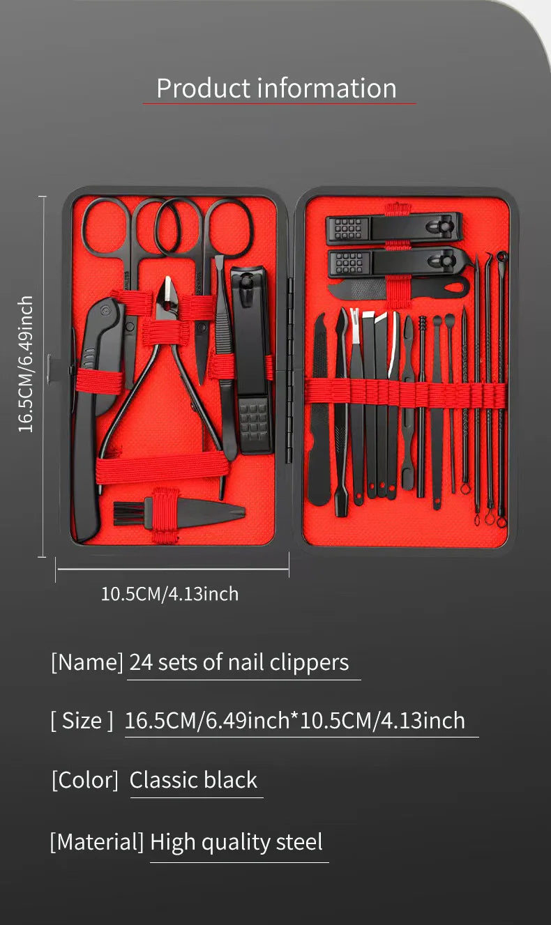 Nail Clipper Set - 5 Beauty Tools for Manicure & Pedicure Care