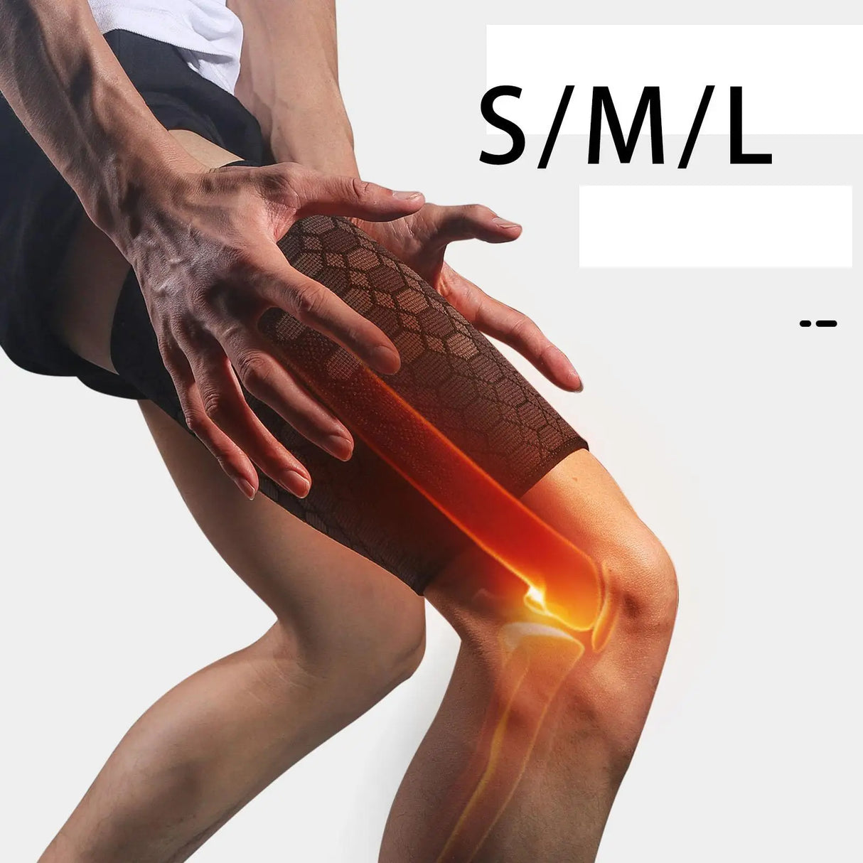 Thigh Compression Sleeve for Hamstring Support - Non-Slip Leg Sleeve