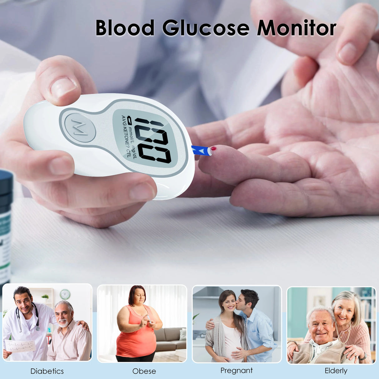 Digital Measurement Meter Kit with Test Strips