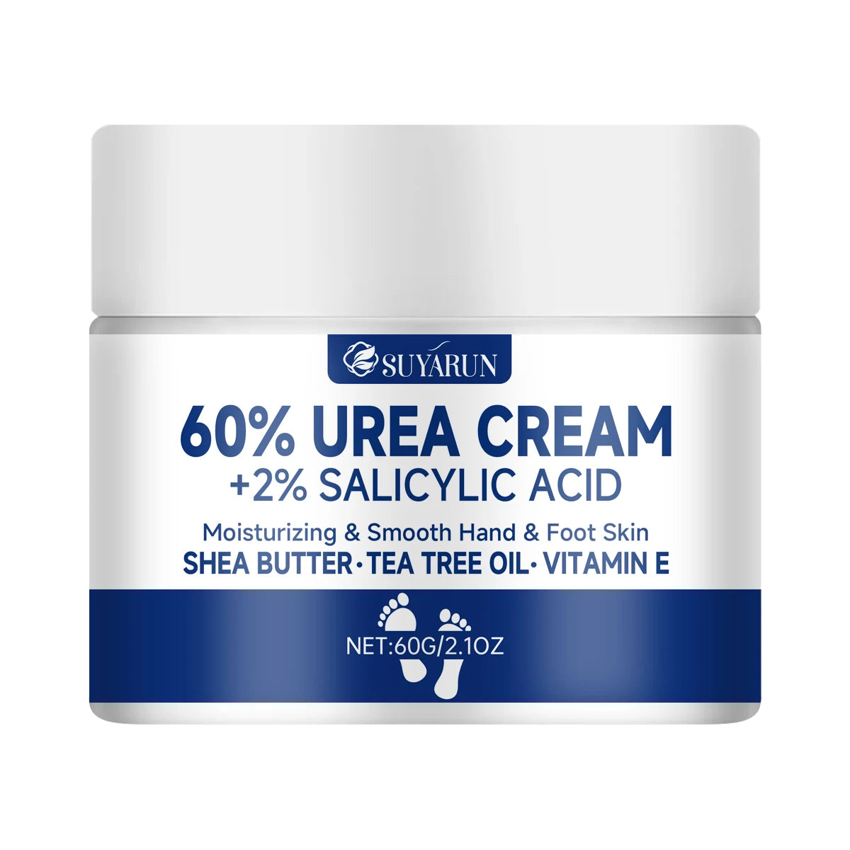 Urea Foot Cream 60% - Intensive Moisturizing Treatment for Cracked Heels