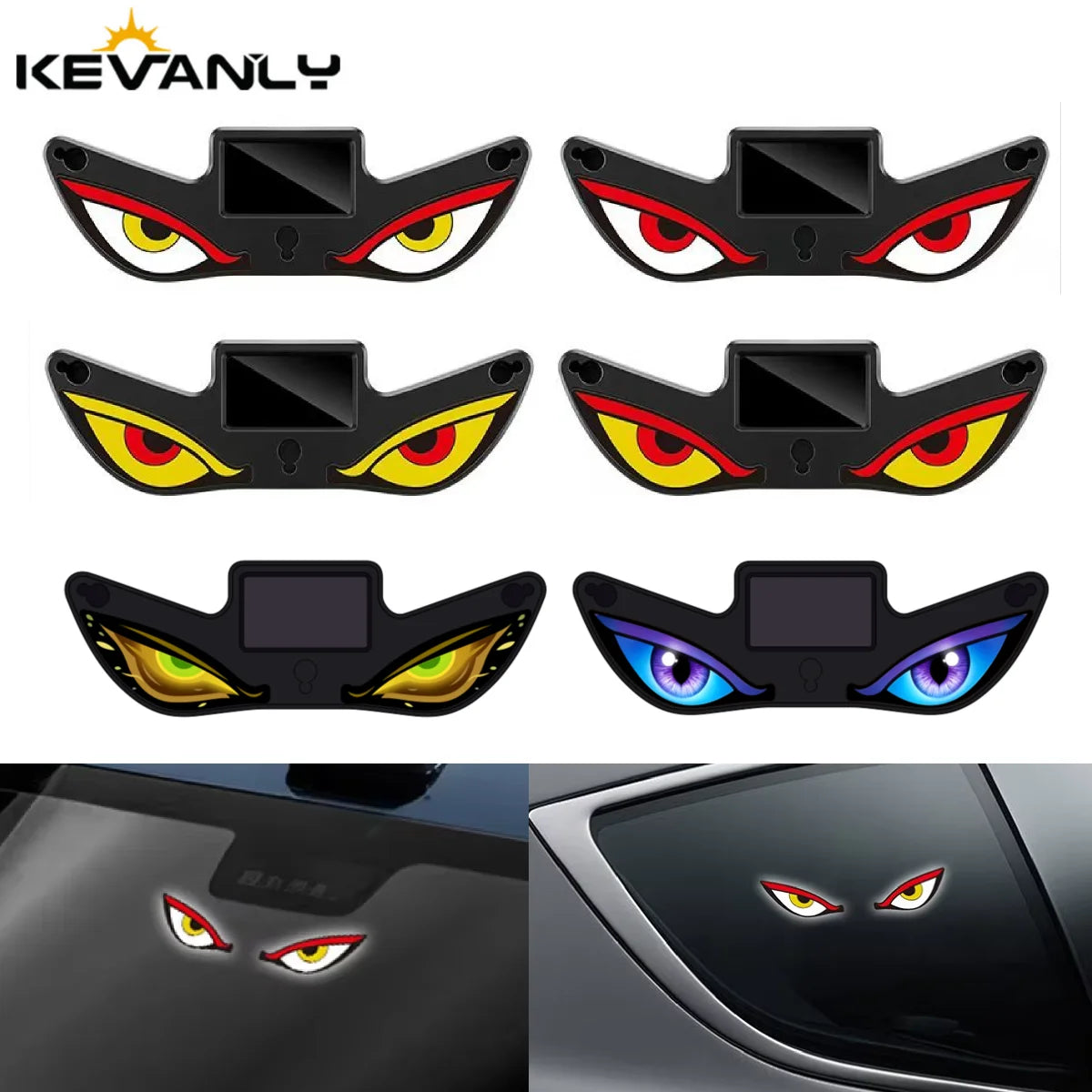 Solar Powered Neon Light LED Car Ambient Lamp USB Rechargeable Cool Effect