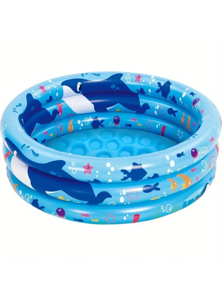Joyfy Inflatable Kiddie Pool 34 Inches for Outdoor Fun