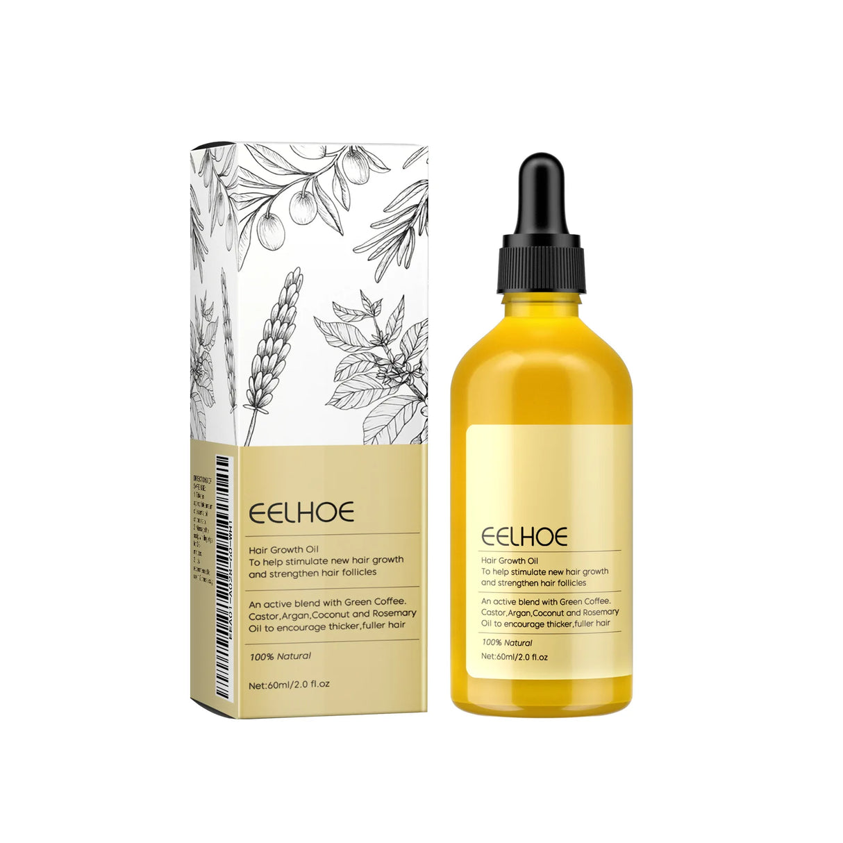 Natural Hair Growth Oil Serum - 1/2/3pcs Rosemary Anti Hair Loss Treatment