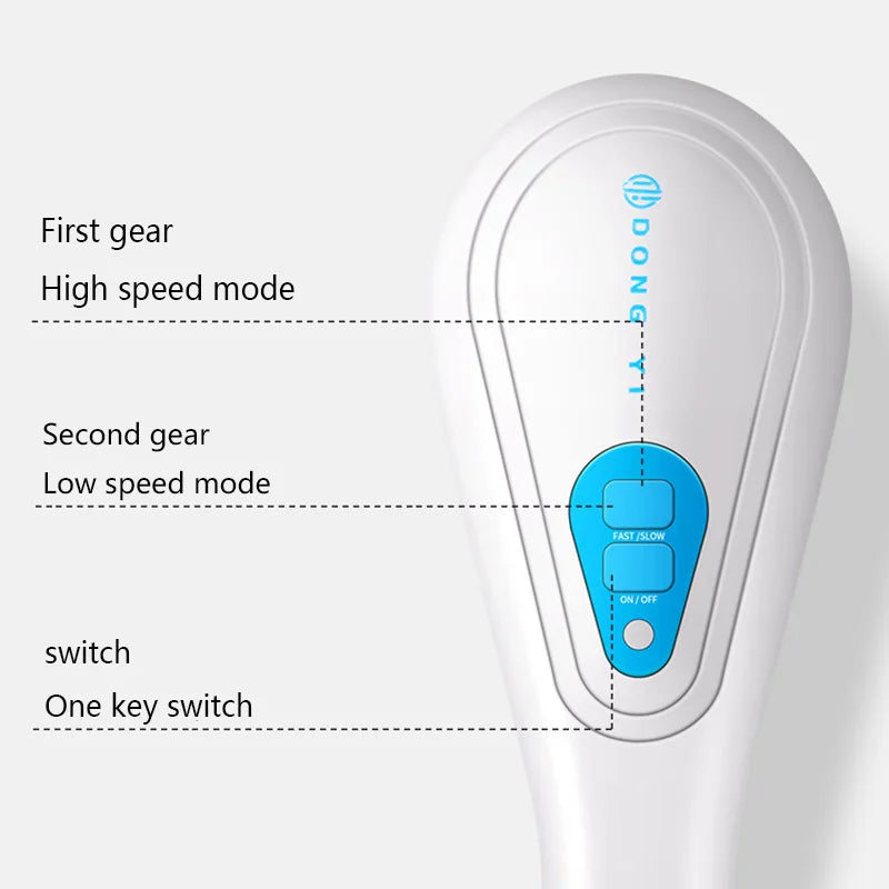 5 In 1 Electric Bath Brush Silicone Handheld Exfoliating Tool USB Waterproof