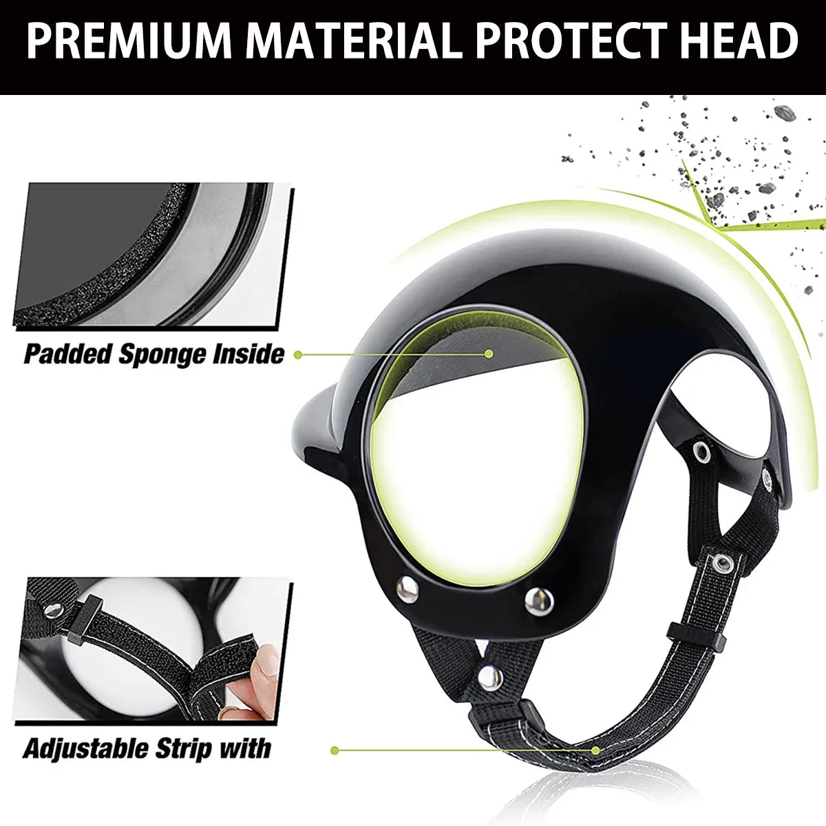 Pet Helmet Dog Cat Bicycle Motorcycle Safety Hat for Travel Protection