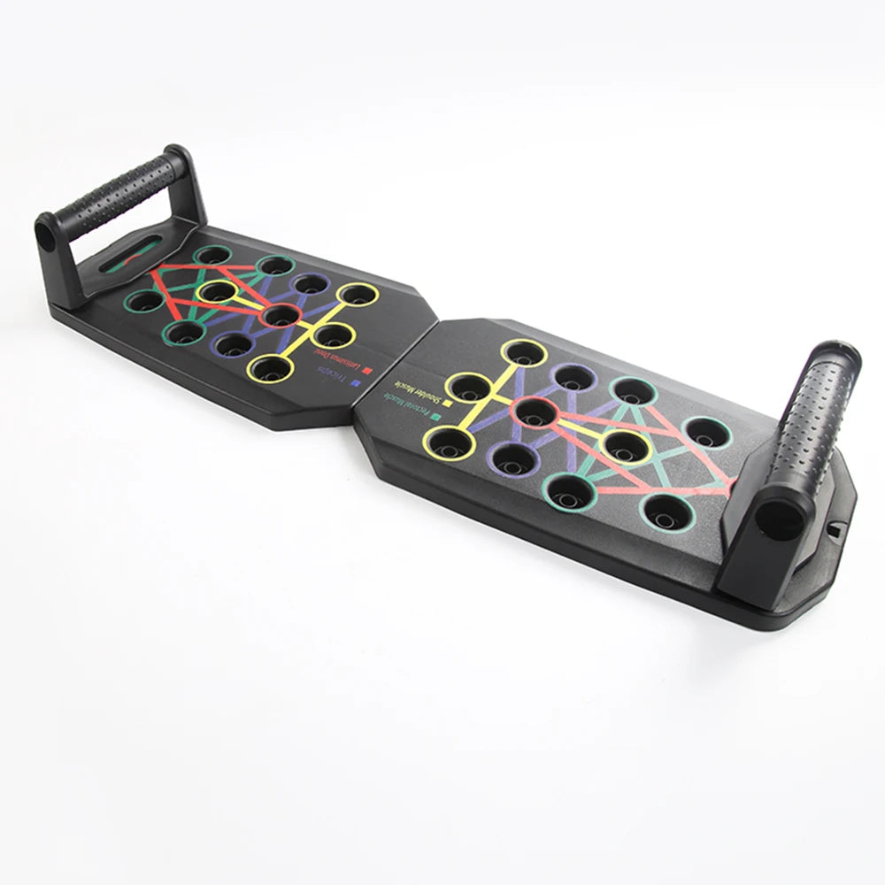 Portable Foldable Push-up Board Set with Handles for Fitness Training