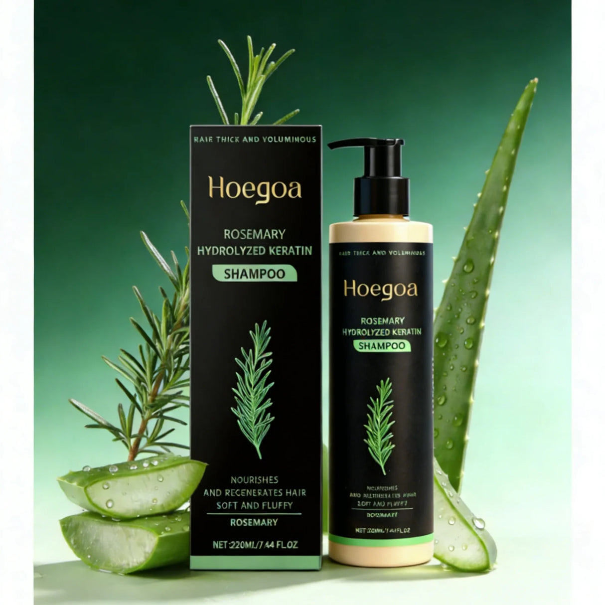 Rosemary Hydrolyzed Keratin Shampoo for Hair Care, 220 ml