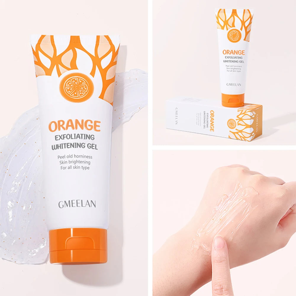 Orange Exfoliating Gel 50g - Gentle Skin Brightening Scrub & Moisturizer