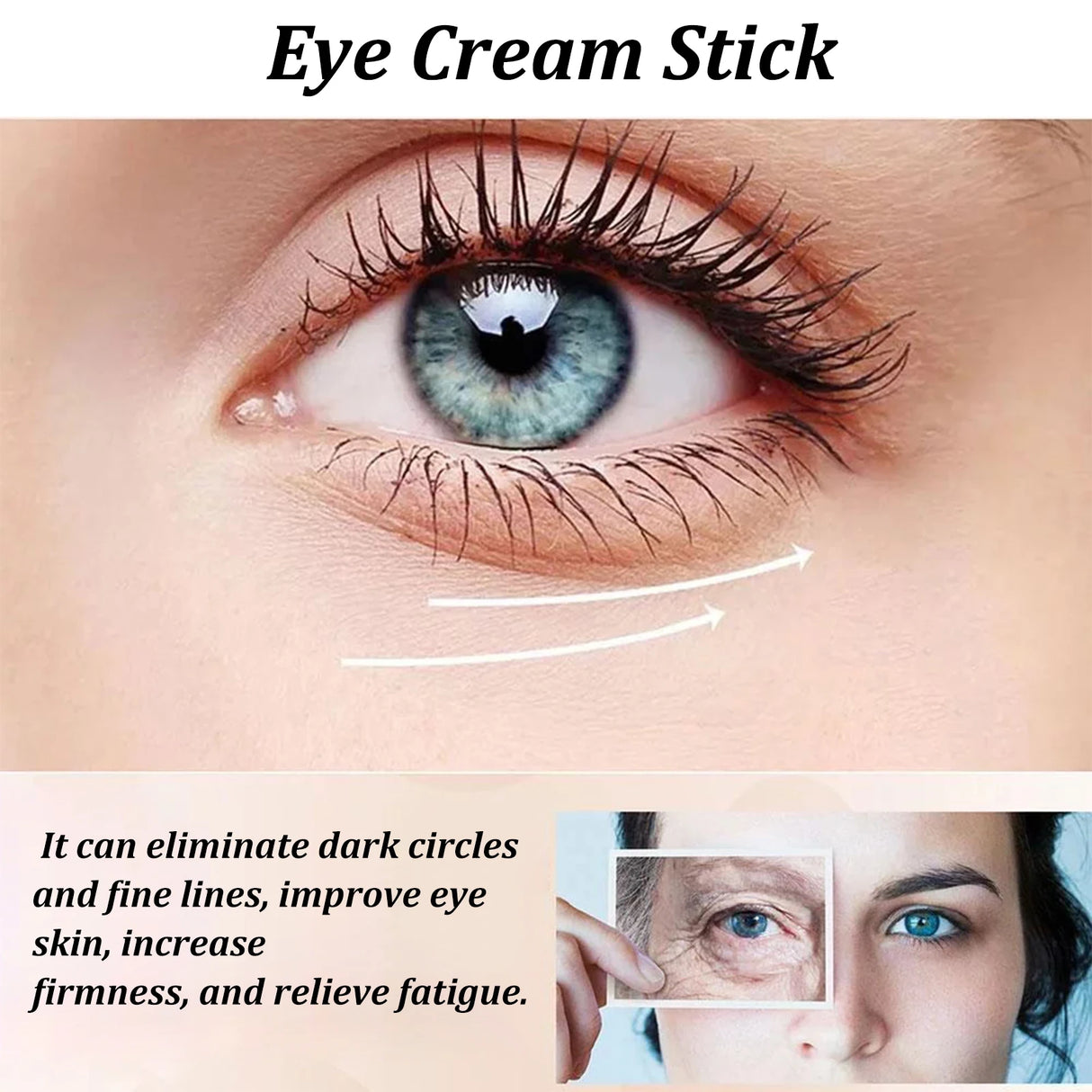 Snail Eye Cream Stick Collagen Firming Dark Circles Puffiness Moisturizing