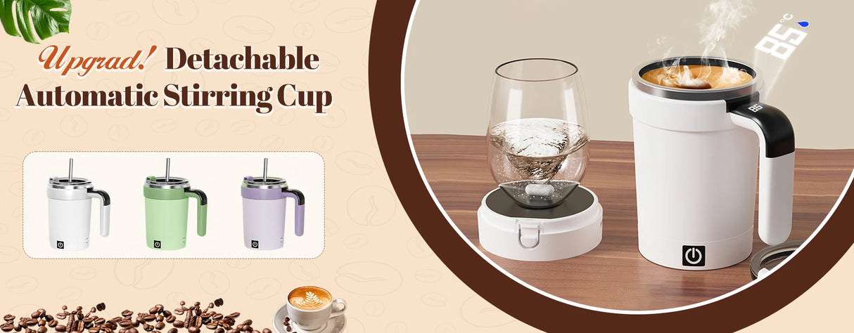 Automatic Stirring Cup Rechargeable Stainless Steel Electric Mixer 15oz