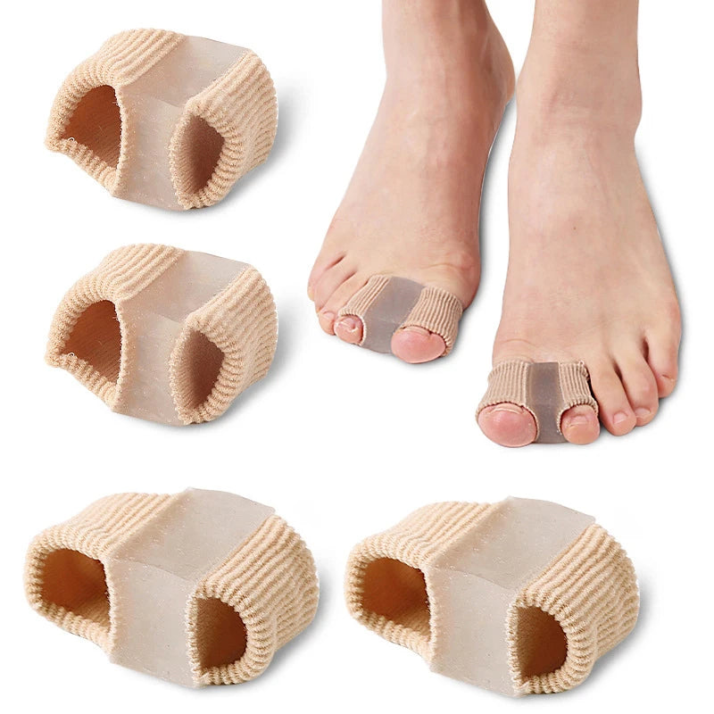 Silicone Toe Separator Bunion Corrector Gel Insoles for Shoes (1/2/4pcs)