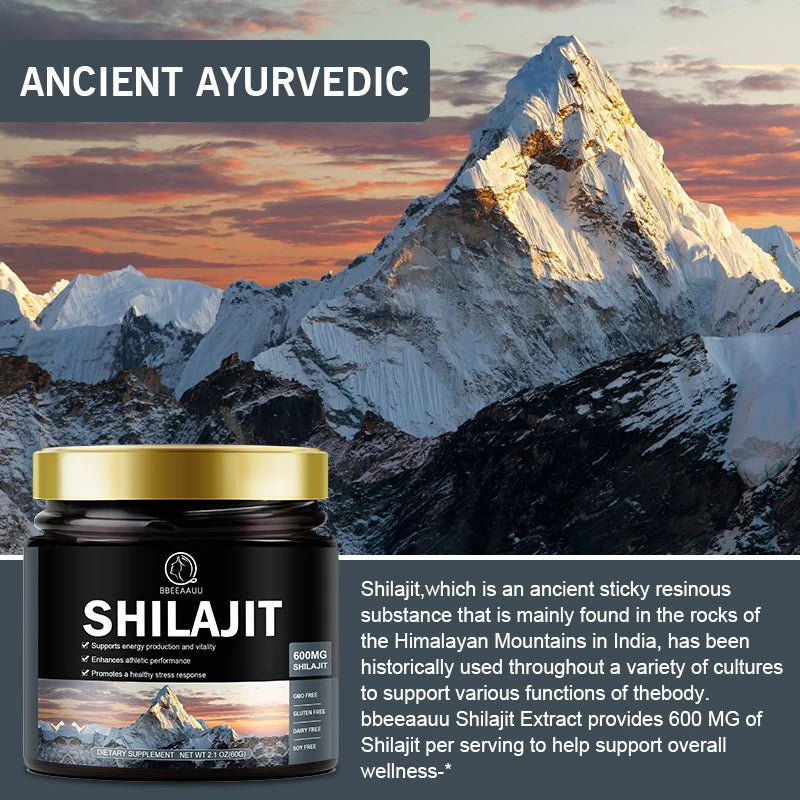 Himalaya Pure Shilajit Resin 60g - Natural Energy & Cognitive Support
