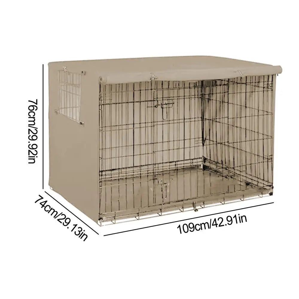 Pet Cage Cover Waterproof Oxford Dog Cat Crate Cover for Indoor Use