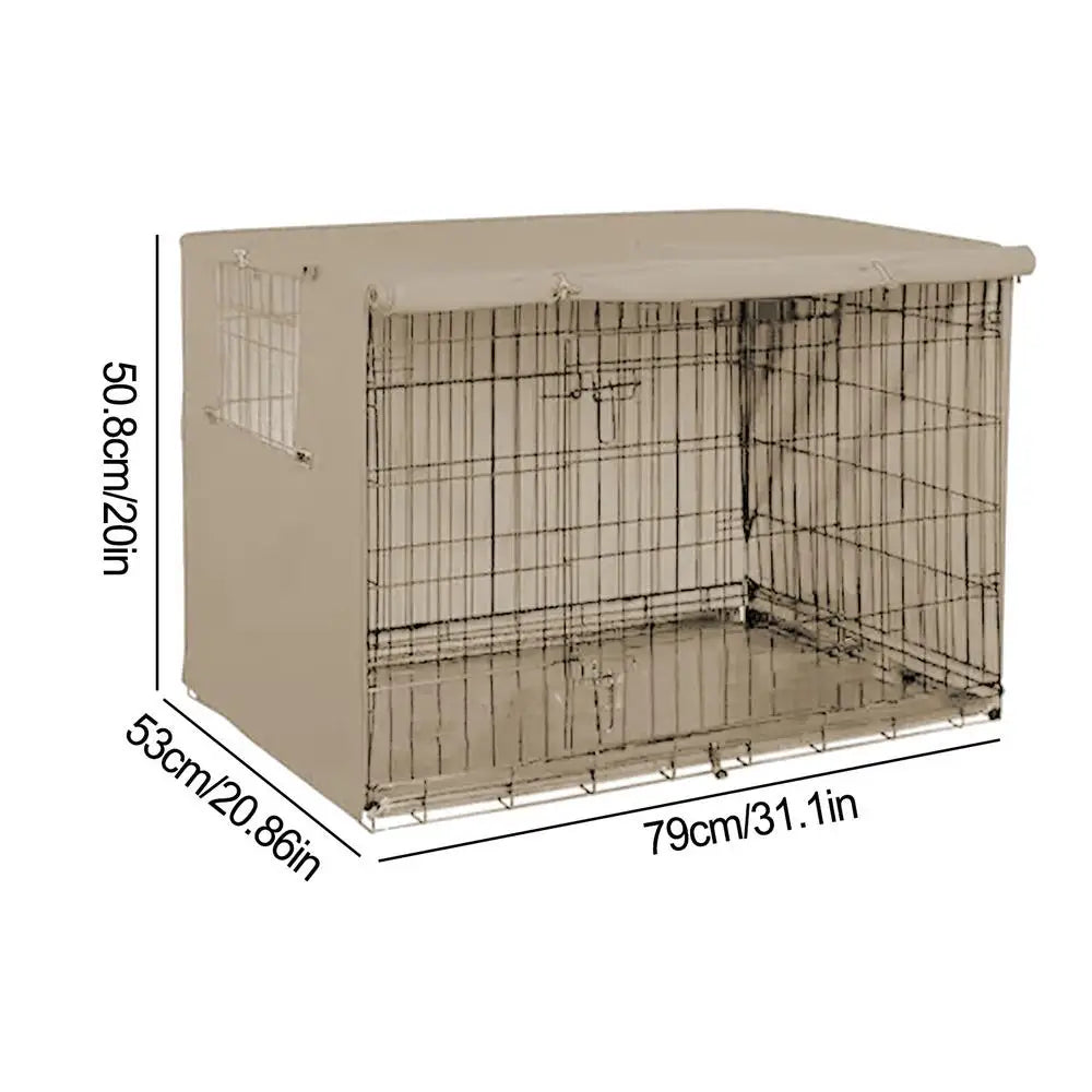 Pet Cage Cover Waterproof Oxford Dog Cat Crate Cover for Indoor Use